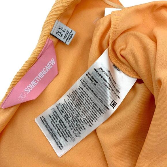 ASOS Something New Ada One Shoulder Tube Top Orange Size XS NWOT $32 MSRP - Picture 4 of 7